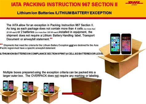 lithium battery transport instructions.